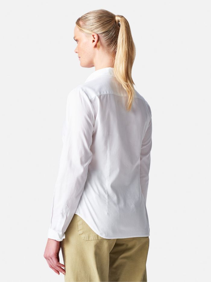 Henry Segal 1511 White Short Sleeve Oxford Shirt for Women